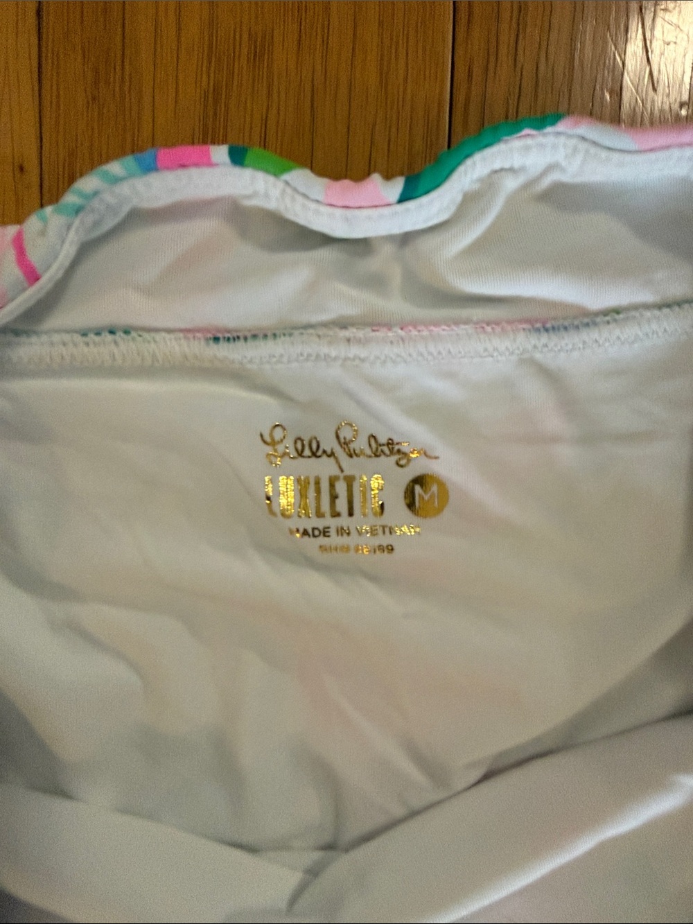 Lilly Pulitzer Pink Green Blue Luxletic Sz M Athletic Athleisure Skort Taynora - Picture 4 of 6